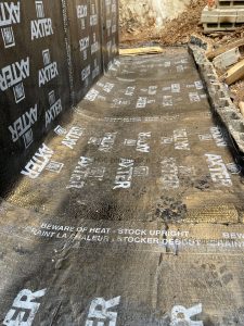 Гудрон изоляция фундамента