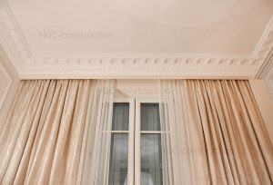 Сделать карниз для штор из гипса Ницца