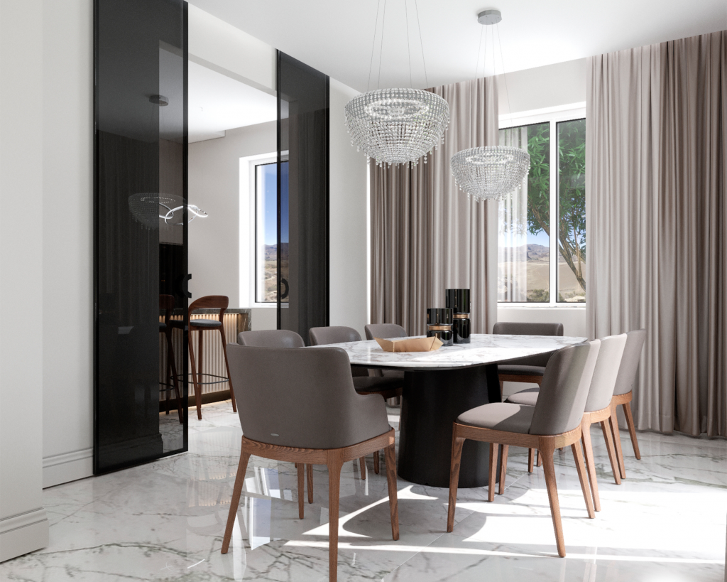 Salle à manger Villa Maison Design d’intérieur Côte d’Azur 3