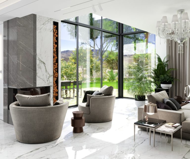 Salle de séjour Villa Maison Design d’intérieur Côte d’Azur 4
